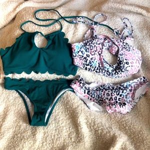Lot of 2 bikini sets